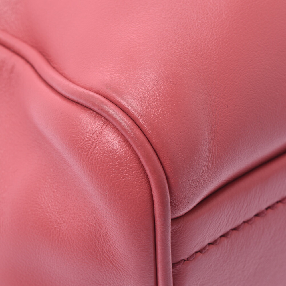 Prada Handbag Bag Pink Calfskin Boston - Picture 8 of 11